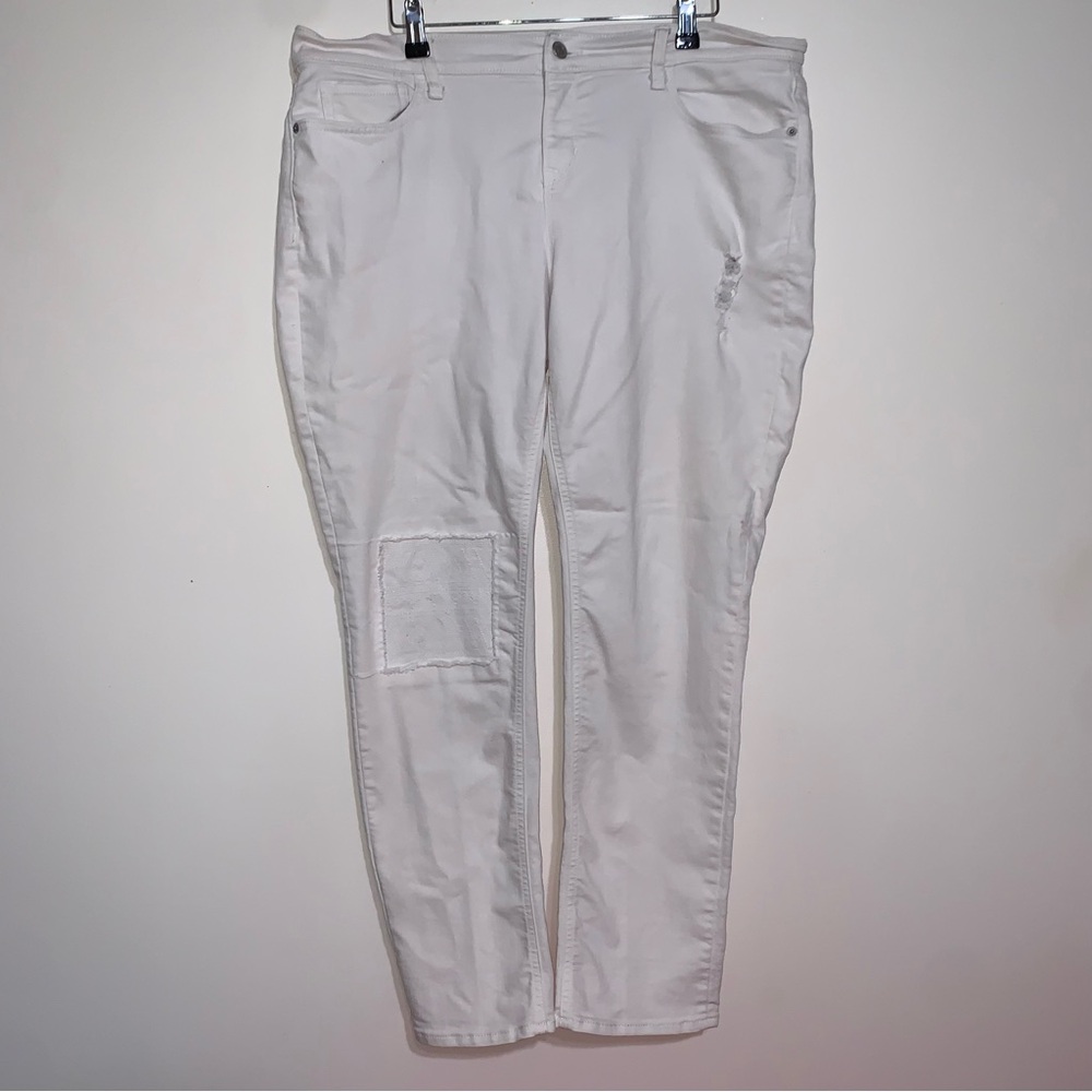 OLD NAVY BOYFRIEND STRAIGHT/DROI 14 Regular White Jeans